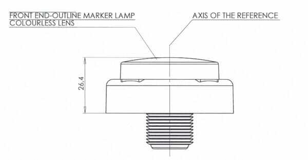 Pièces agricoles - Eclairage - Feu arrière multifonction LED, rond, 12-24V, Ø 140mm, Kramp