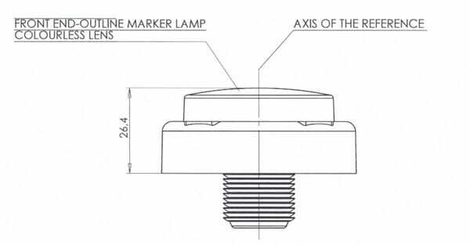 Pièces agricoles - Eclairage - Feu arrière multifonction LED, rond, 12-24V, Ø 140mm, Kramp