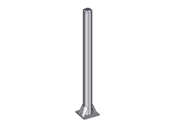 Materiels - Matériel d'élevage - autre - POTEAU LOGETTE TREFLE D.102MM SUR PLATINE L.1.32M