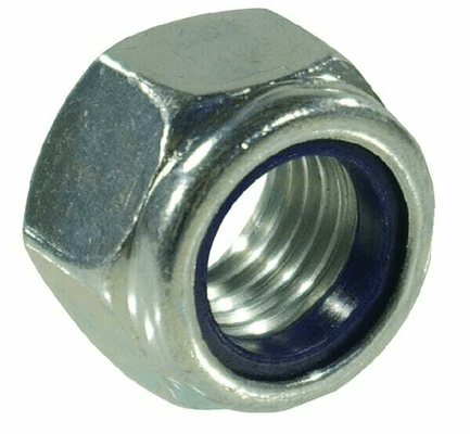 Pièces agricoles - Fasteners - Écrou hexagonal autobloquant haut DIN982 M16x2.00 acier zingué Classe 8 Kramp