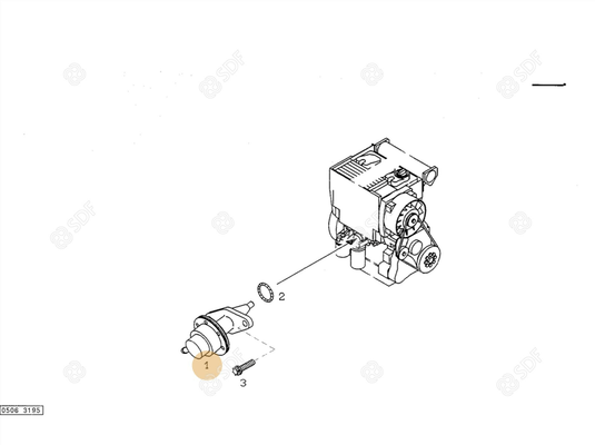 Pièces agricoles - Pieces moteur - POMPE G.O F2L 1011