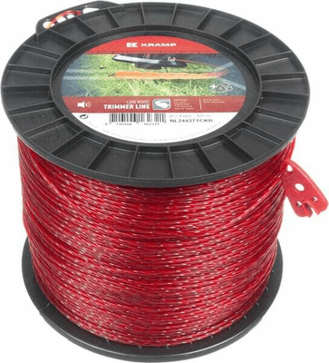 Pièces agricoles - Jardin et forêt pièce adaptable - Fil de coupe Ø 2.4mm 437m torsadé rouge Kramp