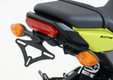 Support de plaque R&G RACING noir compatible clignotants origine Honda MSX125