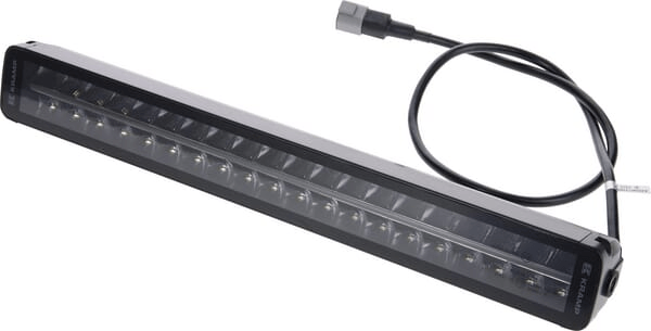 Pièces agricoles - Eclairage - Barre lumineuse de travail LED, 200W, 16800lm, rectangulaire, 12/24V, blanc/orange, 561x70x67mm prise Deutsch, Combo, droite, 4