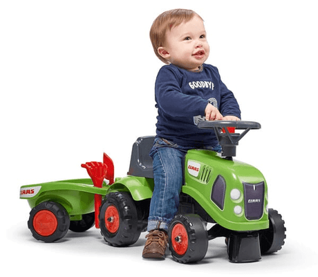 Loisirs - Jouets - Tracteur Claas avec remorque, pelle et rateau
