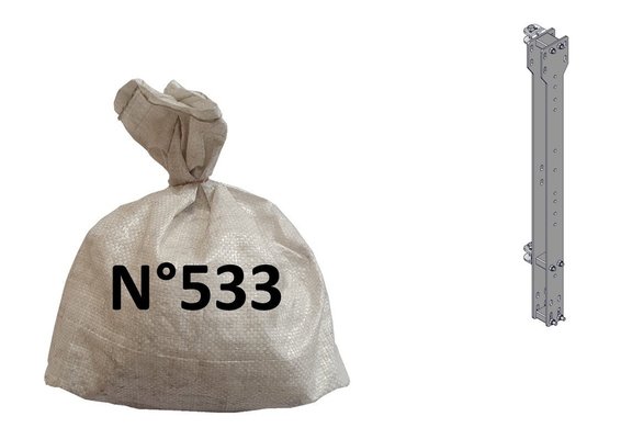 Materiels - Accessoires 0Kg-5Kg - SACHET FERRURE TRIO SIMPLIFIE AVEC ENTRETOISE