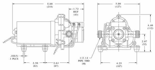 Pièces agricoles - Pièce Pulvérisateur - Pompe 24V 11,3l/m