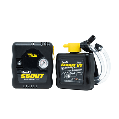 Pièces Quad & Motos - Outillage - Kit mini-compresseur + bombe anticrevaison AIRMAN ResQ Scout