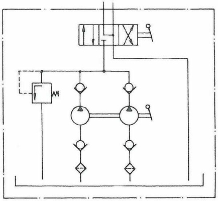 Pièces agricoles - Hydraulique - Pompe man. Weber, réservoir 5l