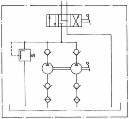 Pièces agricoles - Hydraulique - Pompe man. Weber, réservoir 5l