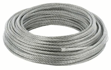 Pièces agricoles - Fasteners - Câble en acier galvanisé 5 mm, 30m