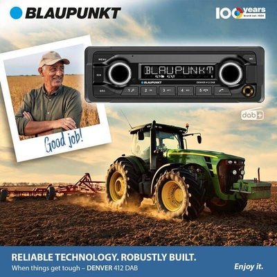 Pièces agricoles - Eclairage - Radio Denver 412DAB Bluetooth robuste