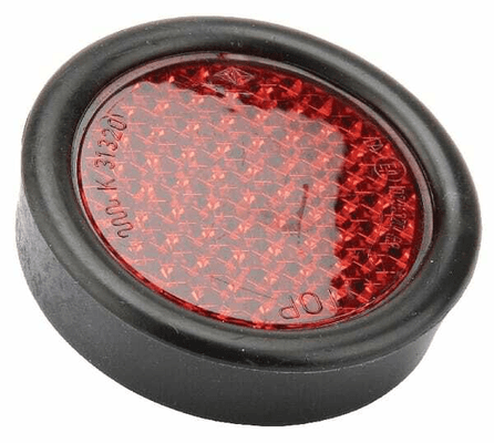 Pièces agricoles - Eclairage - Catadioptre rond rouge Ø50/65mm à visser