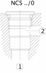 Pièces agricoles - Hydraulique - Bouchon de cavité NCS06/3