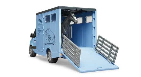 Loisirs - Jouets - MB Sprinter transporteur d'animaux avec 1 cheval