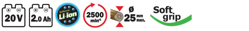 Materiels - Sécateur électrique - SECATEUR "R-BAT20" 20V SANS BATTERIE NI CHARGEUR