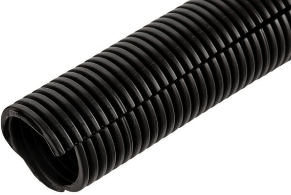 Pièces agricoles - Eclairage - Tube de protection 6mm 100m flexible ondulé, ouvert, noir