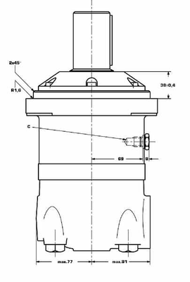 Pièces agricoles - Hydraulique - Moteur Orbit Cardan Ø50, Stand