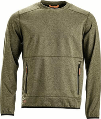 Vêtements et protections - Vêtement  - Sweat polaire col rond homme, olive S