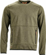 Sweat polaire col rond homme, olive 2XL