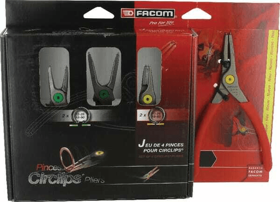 Outils - Outils divers - Pinces à circlips, mors droits 4pcs