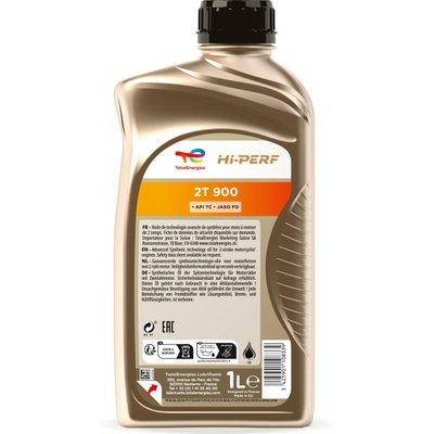 Produits pétroliers - Huile 2 temps - BIDON 1 LITRE HUILE TOTAL