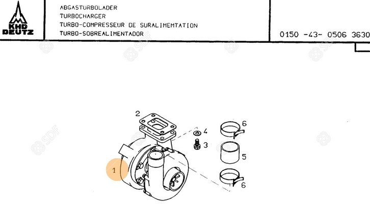 Pièces agricoles - Pieces moteur - TURBO COMPRESSEUR