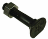 Boulon tête oblong + écrou M12x60