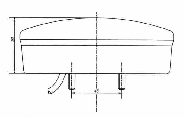Pièces agricoles - Eclairage - Feu multifonction arrière LED 12V rond câblé Ø 142mm, Kramp