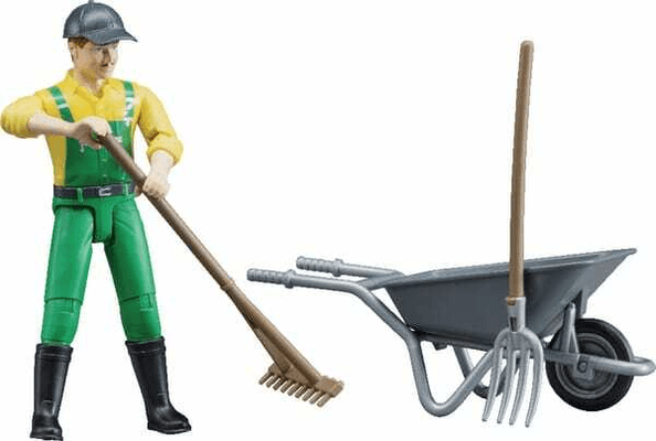 Loisirs - Jouets - Figurine de fermier avec accessoires