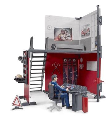 Loisirs - Jouets - Caserne de pompiers avec pompier bworld