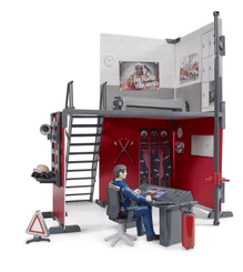 Loisirs - Jouets - Caserne de pompiers avec pompier bworld