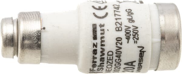 Pièces agricoles - Electricité - Fusible 400V 20A longueur 36mm