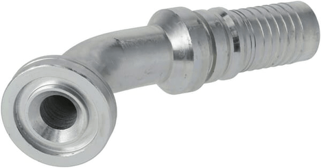 Pièces agricoles - Hydraulique - Raccord à sertir 4SH-DN25 avec flasque ø41,3 mm 45°