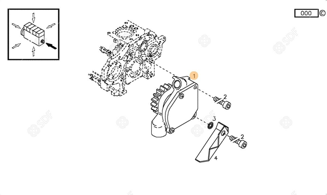 Pièces agricoles - Pieces moteur - POMPE A HUILE