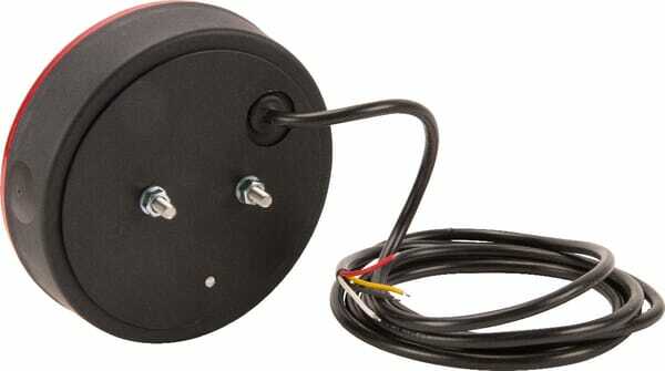 Pièces agricoles - Eclairage - Feu multifonction arrière LED 12V rond câblé Ø 142mm, Kramp