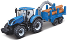 New Holland T7.315 avec remorque à bois