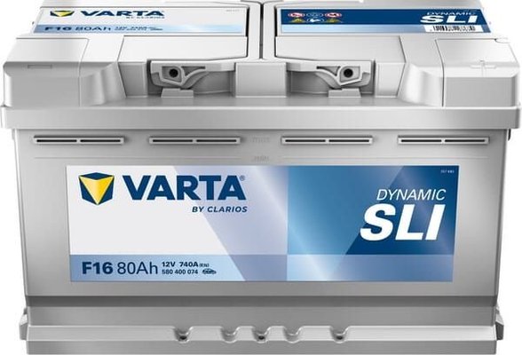 Pièces agricoles - Eclairage - Battery 12V 80Ah 740A F16 VARTA Dynamic SLI