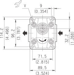 Pièces agricoles - Hydraulique - Moteur KM20.11, 2R0-82E2-LGD/GD-N