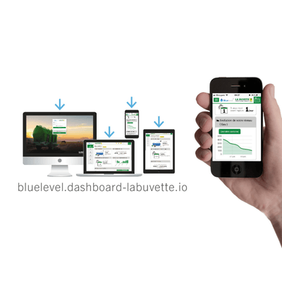 Materiels - Pièce matériel d'élevage - Blue Level LoRa - Capteur de niveau connecté