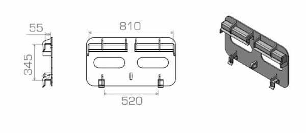 Pièces agricoles - Fenaison & élevage - Cadre de palettes Schäffer, sup.