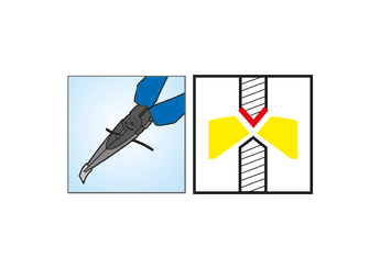 Outils - Outils divers - Blister de mini pince-becs plats 125mm