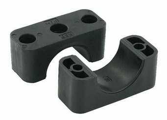 Pièces agricoles - Hydraulique - Demi-coq. noire lisse A5 38mm