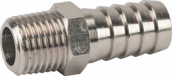 Pièces agricoles - Pièce pneumatique - Embout de tuyau 12 mm x 1/4"