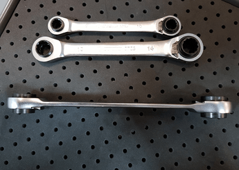 Outils - Outils divers - Clé polygonale à cliquet réversible  4 en 1 12-13-14-15mm