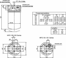 Pièces agricoles - Hydraulique - Filtre aspiration spin-on