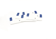 Fonds blancs PVC pour plaque d'immatriculation PPI - SIV 210x130 département 972 - 10 pièces