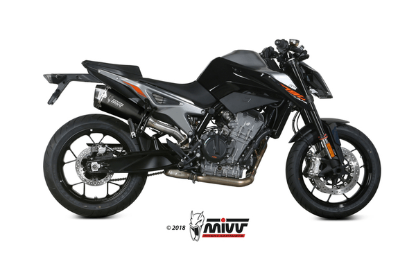 Pièces Quad & Motos - Pièces communes - Silencieux MIVV Delta Race inox noir/casquette carbone KTM 790 Duke