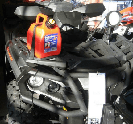 Pièces Quad & Motos - Equipement véhicule - Bidon ART rack attache-rapide rouge 5L Can-Am