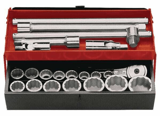 Outils - Outils divers - Jeu de douilles 3/4" 6 pans, métrique